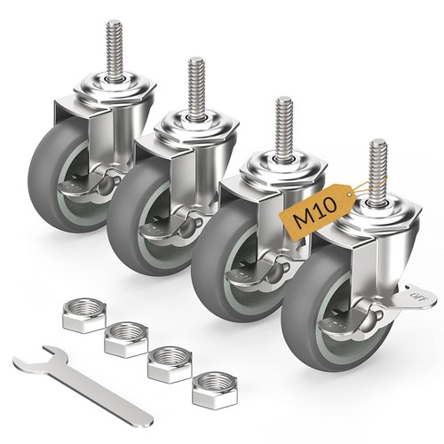 Castor wheels 75mm with - castor, brakes