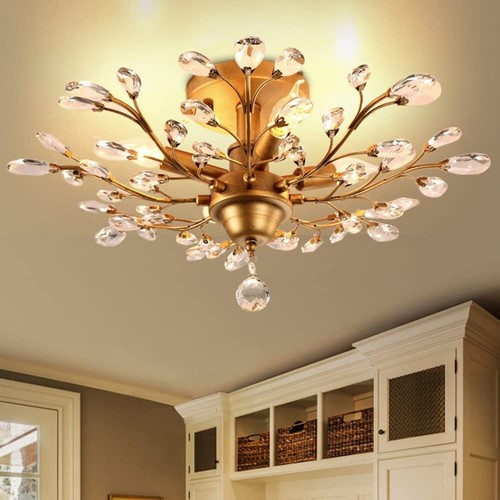 Gold chandeliers crystal - chandeliers,