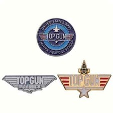 Great Set Of Three different TOP GUN  US Navy  Enamel Pin Badge / Badges
