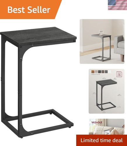 Shaped side table for small - c-shaped,
