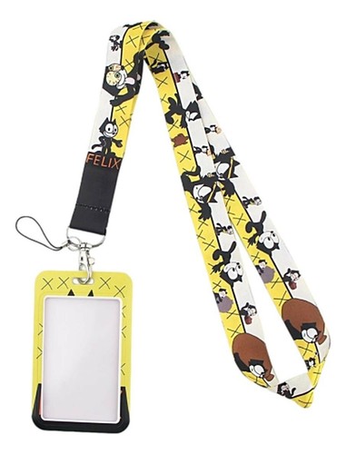 Felix the cat themed lanyard - cat,