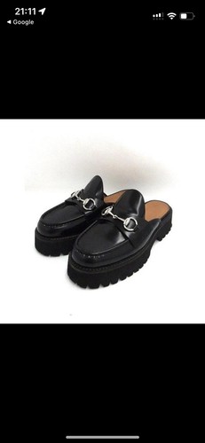 Gucci horsebit black leather - black,