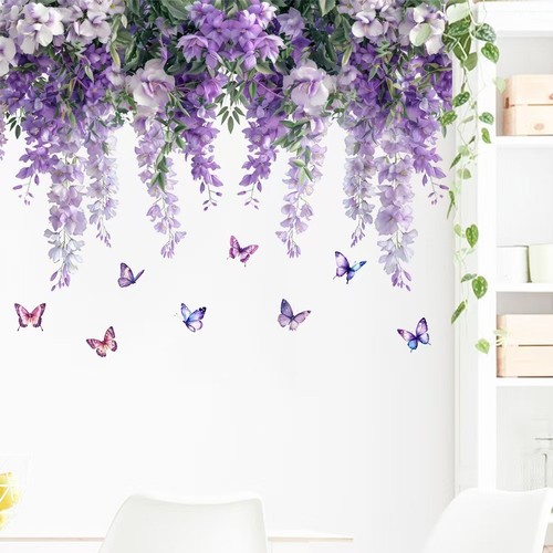 Wisteria wall sticker - wall, vine