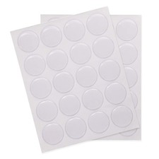 1Inch/25mm Clear Round Epoxy