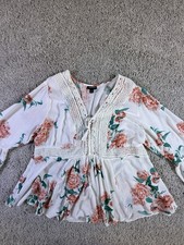 Torrid Floral Flowy Top, 3/4