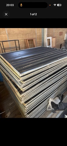 Metal fence panel - x,