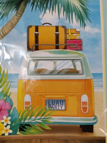 Luau party bus scene - bus, photo