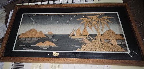 Vinrage diorama cork carving - vinrage,