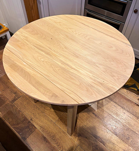 Round extendable wooden - extendable, dining