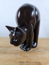 Hand carved wooden - hand-carved, cat