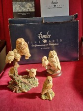 vintage border fine arts owl