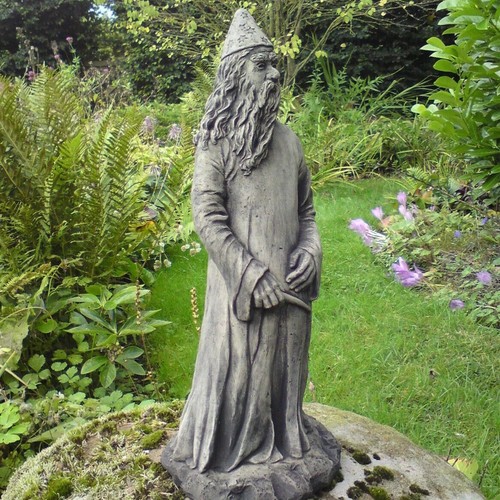 Stone garden magic wizard - stone,