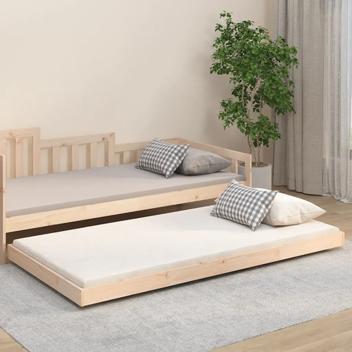 Walplus solid pine bed frame - pine,