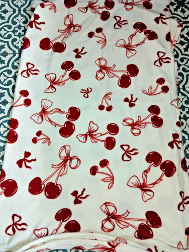 Primark cherry bow - cherry, fleece