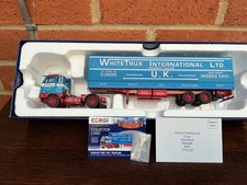 HEAVY HAULAGE CORGI 1:50 VOLVO F89 TILT TRAILER WHITE TRUX INTERNATIONAL CC15601