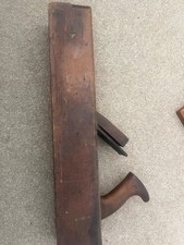 Antique Hand Made 17”Wood Block Woodworkers Carpenter Tool Plane