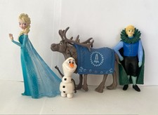 Disney Frozen Figure Bundle x4 - Elsa Kristoff Olaf Sven