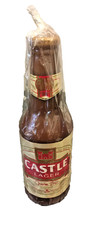 Rhodesia Castle Lager  Beer  Bottle Candle  Rhodesian Forces Bush War