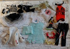 Rainbow high SH Dolls Clothes Bundle, Shandle Onix, Zoey Electra,deluxe wardrobe