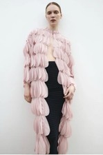 Zara 3D Pastel Pink Kimono Cover Up Size M Worn Once Immaculate