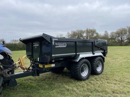 Dump trailer tractor tipping - dump,