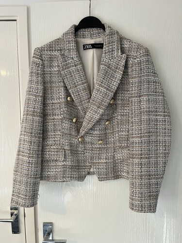 Zara boucle short blazer - zara,