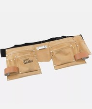 Draper Redline 10 Pocket Carpenters Builders Tool Nail Double Pouch Belt!