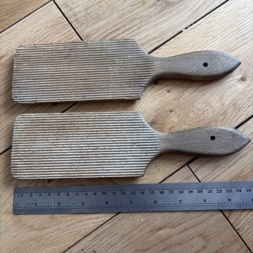 Vintage pair wooden butter - vintage,