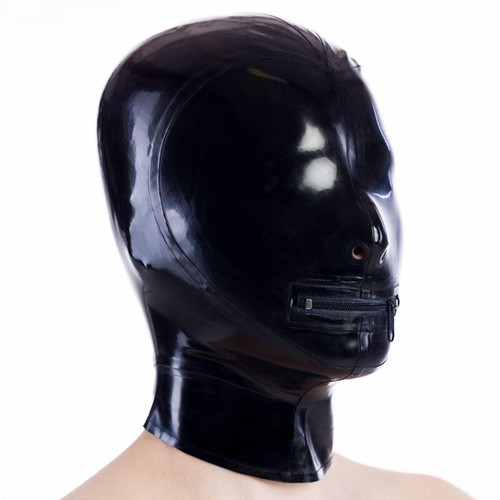 Latex hood rubber mask - rubber,