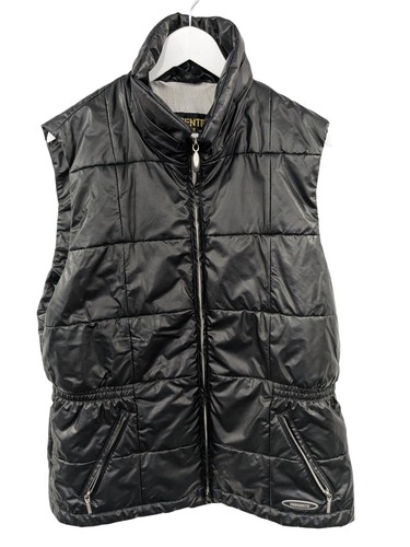 Descente black puffer gilet - descente,
