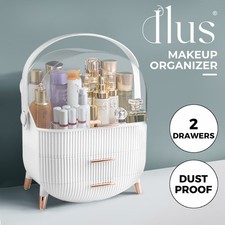 Ilus Cosmetic Storage Organiser Makeup Three Layer Skincare Display Case Box