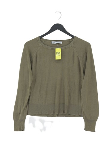 Zara women jumper green - women's, s