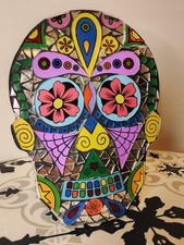 Mosaic Sugar Skull Mirroed Home Decor Some Signs Of Wear