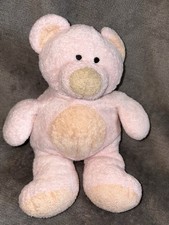 Ty Pluffies 2002 - Pinks the Teddy Bear Beanie Plush Soft Toy 9" - Retired