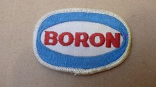 Vintage   BORON patch for overall  Oil Fuel Petrol Logo
