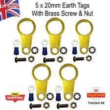 20mm Brass Earth Tags With
