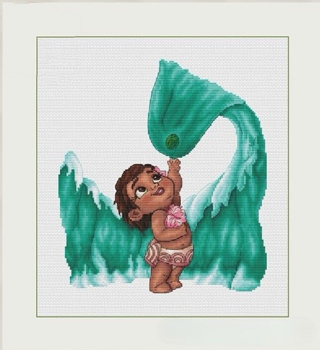 Disney moana counted cross - moana,