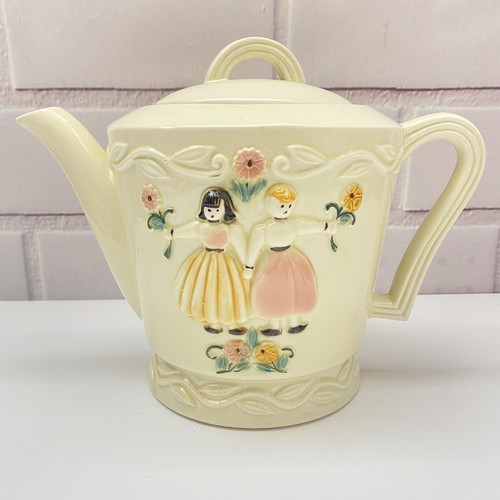 Vtg porcelier teapot dutch - porcelier, "dutch