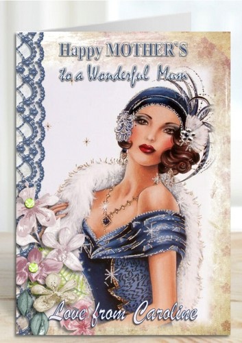 Personalised birthday card art - card,