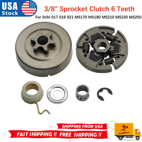Set sprocket clutch - 6*/set, 3/8"