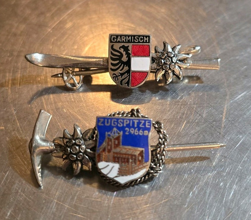 Vintage german alpine hat - hat, pins