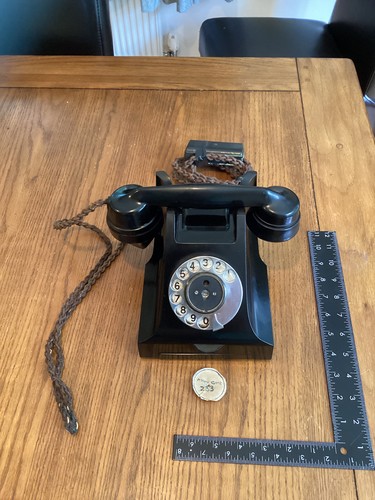 Vintage bakelite telephone - bakelite,