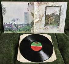 led zeppelin - iv LP VG vinyl Rare Italy Import W50008 1977. Gatefold. No OIS