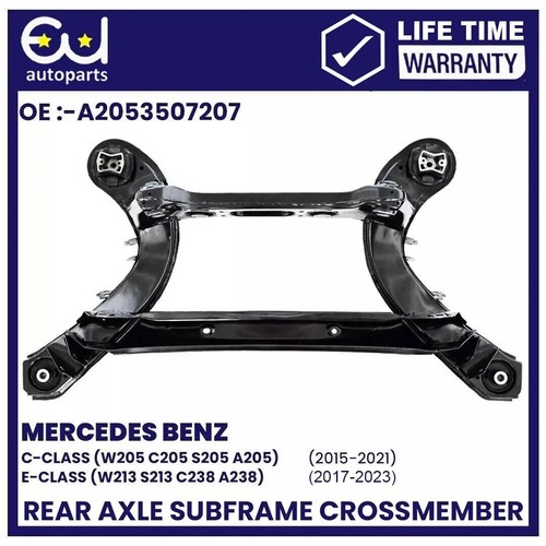 Rear axle subframe crossmember - axle,