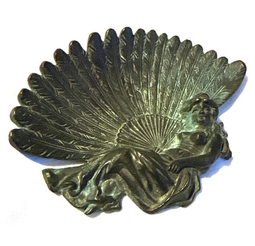 Art deco metal pin tray - art,