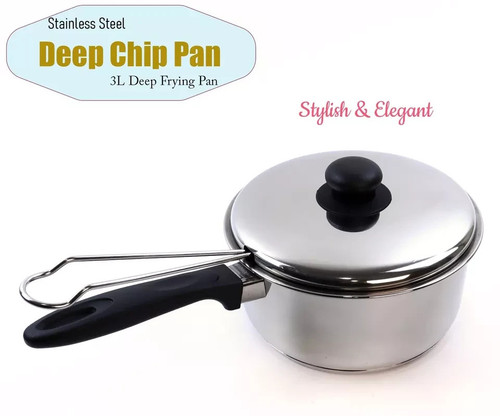 Stainless steel chip pan - stainless,