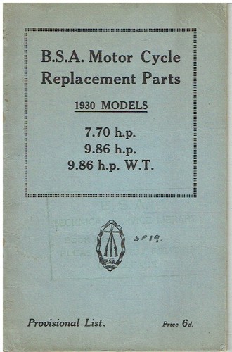 Bsa 70hp 86hp 9 - &, 9.86hp