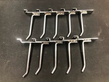 10pcs Slatwall Hooks Retail Display Shop Hooks Board Hooks Chrome 10cm (4-inch)