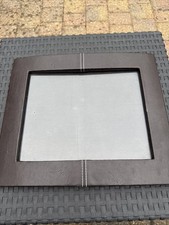 Brown Leather Photo Frame, Medium Size, With White Stitching