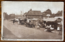 MARKET PLACE, BEVERLEY Vintage 1944 WW2 ERA WALTER SCOTT Photograph Post Card